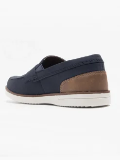 Discount Navy/Brown Casual Slip On Loafer Shoes·Slip-On Shoes|Shoes·Loafers