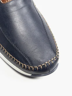 New Navy/Tan Slip on Casual Shoe Shoes·Slip-On Shoes