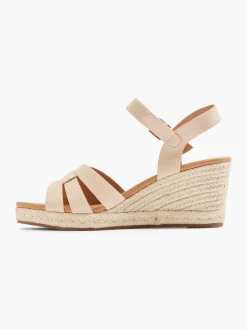 Online Neutral Woven Strapped Wedge Heel Women Heels·Wedges|Sandals·Wedge Sandals