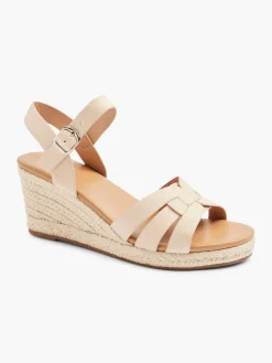 Online Neutral Woven Strapped Wedge Heel Women Heels·Wedges|Sandals·Wedge Sandals
