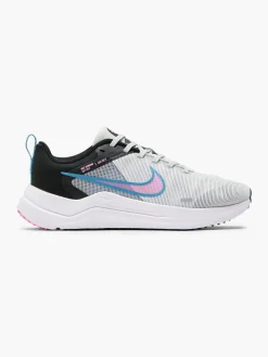 Clearance Grey/ Pink Downshifter 12 Lace-up Trainer Women Trainers·Nike
