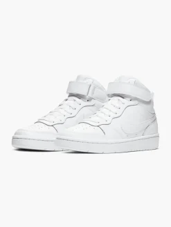 Hot White Teen Court Borough Mid 2 Velcro Trainer BOY All Boys·Teens|Boys Shoes·Touch Fastening