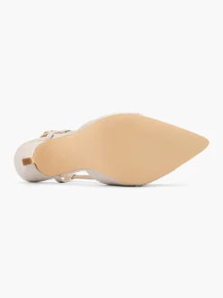 New Nude Slingback Heel with Snaffle Detail Women Heels·Slingback Heels