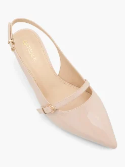 Clearance Slingback Low Heel with Buckle Strap Women Heels·Slingback Heels|Heels·High Heels