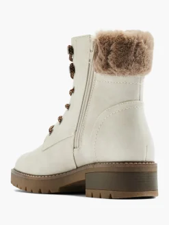 Sale Fur Lined Lace Up Boot Women Boots·Winter Boots|Boots·Lace-Up Boots