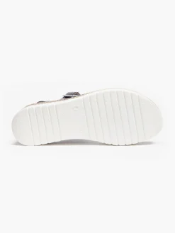 Pewter Ankle Strap Comfort Sandal Women Sandals·Comfort Sandals|Loafers & Low Shoes·Comfort