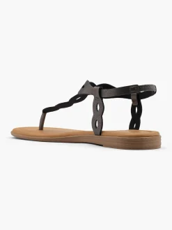 New Pewter Twisted Strap Sandal Women Sandals·Flat Sandals