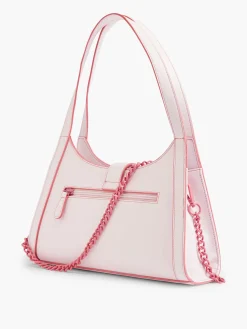 Contrast Handbag with Adjustable Strap and Buckle Detail Women Bags·Handbags