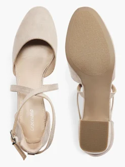 Outlet Pink Cross Strap Block Heels Women Heels·Block Heels