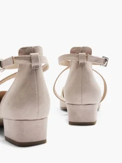 Outlet Pink Cross Strap Block Heels Women Heels·Block Heels