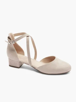Outlet Pink Cross Strap Block Heels Women Heels·Block Heels