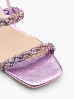 Hot Diamante Braided Strapped Sandal Women Sandals·Flat Sandals
