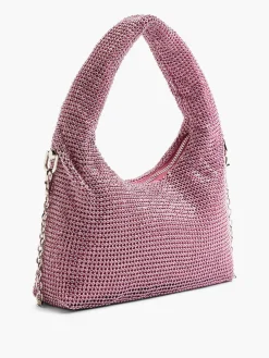 Discount Diamante Handbag with Adjustable Shoulder Strap Women Bags·Shoulder Bags|Bags·Handbags