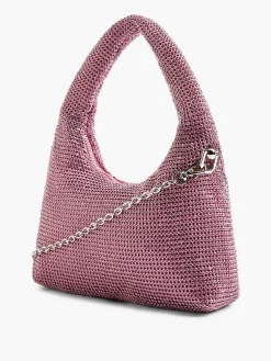 Discount Diamante Handbag with Adjustable Shoulder Strap Women Bags·Shoulder Bags|Bags·Handbags
