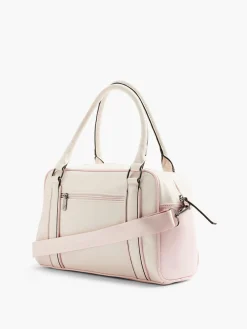 Sale Pink Handbag with Contrasting Details and Mini Pouch Women Bags·Handbags