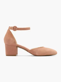Hot Leather Block Heel with Ankle Strap Women Heels·Block Heels