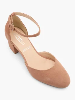 Hot Leather Block Heel with Ankle Strap Women Heels·Block Heels
