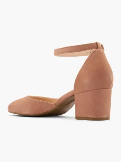 Hot Leather Block Heel with Ankle Strap Women Heels·Block Heels
