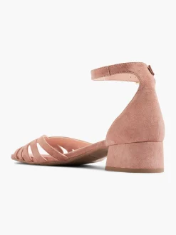 Discount Leather Block Heeled Sandal with Ankle Strap Women Sandals·Leather Sandals|Sandals·Heeled Sandals