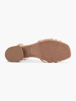 Discount Leather Block Heeled Sandal with Ankle Strap Women Sandals·Leather Sandals|Sandals·Heeled Sandals