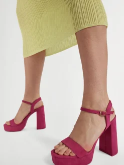 Outlet Open Toe Platform Heeled Sandal Women Heels·High Heels|Heels·Platform Heels