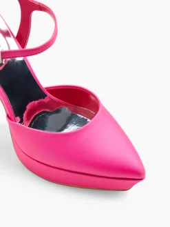 Pink Platform Ankle Strap Heel Women Heels·High Heels|Heels·Platform Heels