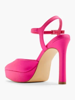 Pink Platform Ankle Strap Heel Women Heels·High Heels|Heels·Platform Heels