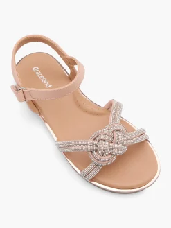 Best Sandal with gem knot detail Kids All Girls·Kids|Girls Shoes·Sandals