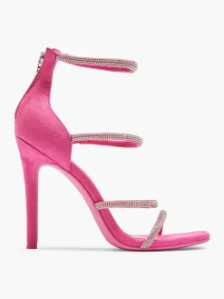 Outlet Strappy Stiletto Heels with Diamante Details Women Heels·High Heels