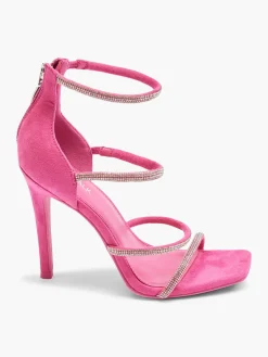 Outlet Strappy Stiletto Heels with Diamante Details Women Heels·High Heels