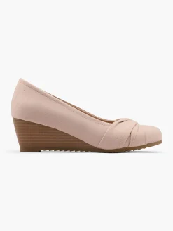Online Wedge Court Shoe with Knot Detail Women Heels·Court Heels