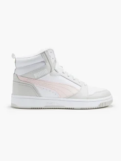 Outlet Rebound V6 Mid White//Pink Trainers Women Trainers·High Top Trainers