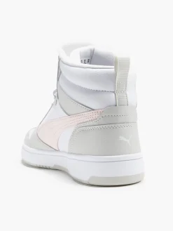 Outlet Rebound V6 Mid White//Pink Trainers Women Trainers·High Top Trainers