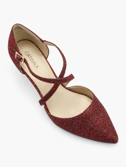 Hot Sparkly Strapped Kitten Heel Women Heels·Kitten Heels