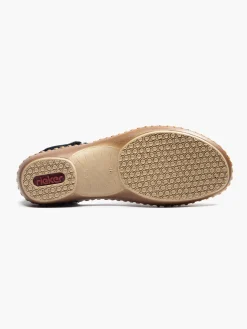Outlet Beige and Navy Comfort Sandal Women Sandals·Comfort Sandals|Loafers & Low Shoes·Comfort
