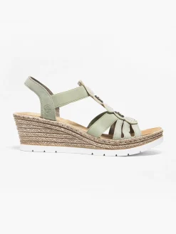 Clearance Beaded Trim Wedge Sandal Women Sandals·Comfort Sandals|Loafers & Low Shoes·Comfort