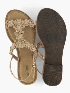 Discount Rose Slingback Strapped Sandal with Gem Detailing Women Sandals·Flat Sandals