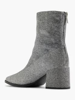 New Glitter Block Heeled Boot Women Boots·Ankle Boots