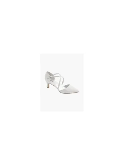 Best Glitter Pointed Toe Cross Over Strap Heel Women Heels·High Heels