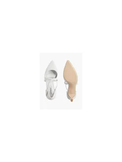Best Glitter Pointed Toe Cross Over Strap Heel Women Heels·High Heels