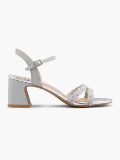 Hot Sparkly Block Heeled Sandals Women Sandals·Heeled Sandals|Heels·Block Heels