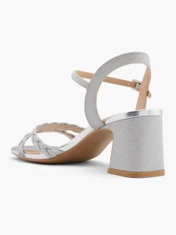 Hot Sparkly Block Heeled Sandals Women Sandals·Heeled Sandals|Heels·Block Heels