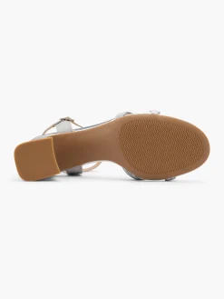 Hot Sparkly Block Heeled Sandals Women Sandals·Heeled Sandals|Heels·Block Heels