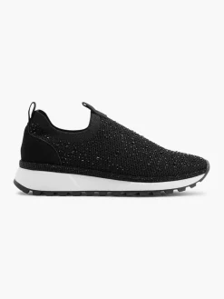 Slip On Knitted Trainer With Diamante Detail Women Trainers·Slip On Trainers