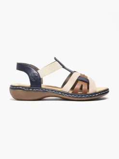 Sale Tan and Navy Comfort Sandal Women Sandals·Comfort Sandals|Loafers & Low Shoes·Comfort