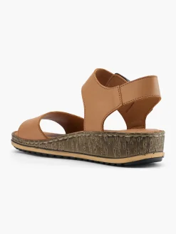 Clearance Tan Leather Buckle Sandals Women Sandals·Leather Sandals|Loafers & Low Shoes·Comfort