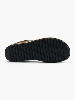 Clearance Tan Leather Buckle Sandals Women Sandals·Leather Sandals|Loafers & Low Shoes·Comfort