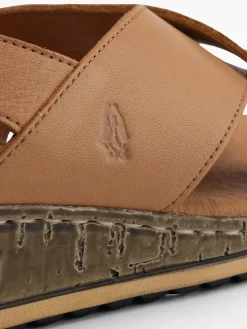 Online Tan Leather Cross Strap Sandals Women Sandals·Leather Sandals|Sandals·Comfort Sandals