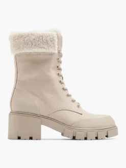 Clearance Chunky Biker Boot with Borg Trim Women Boots·Ankle Boots