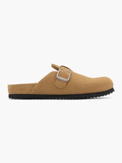 New Closed Toe Mule with Buckle Detail Women Sandals·Mules